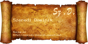 Szeredi Dominik névjegykártya